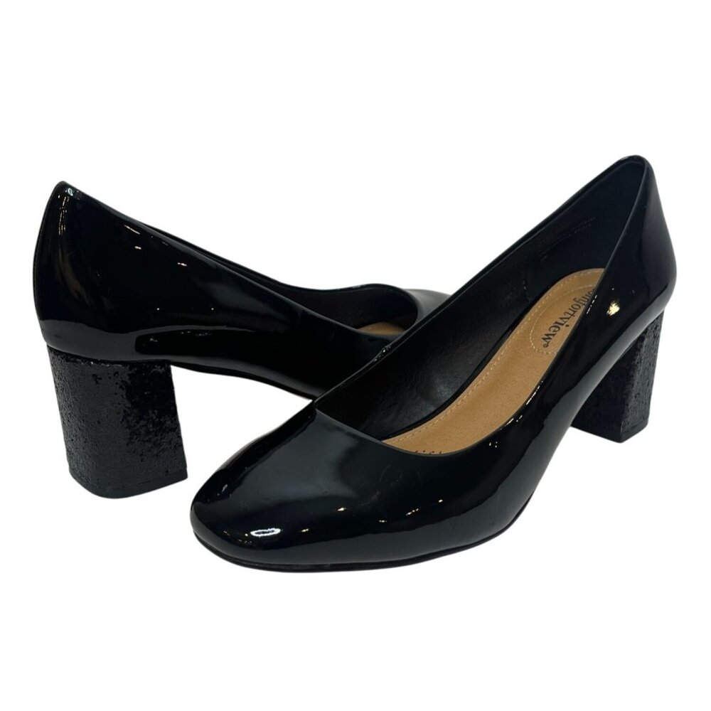 Comfortview Black Patent Heels